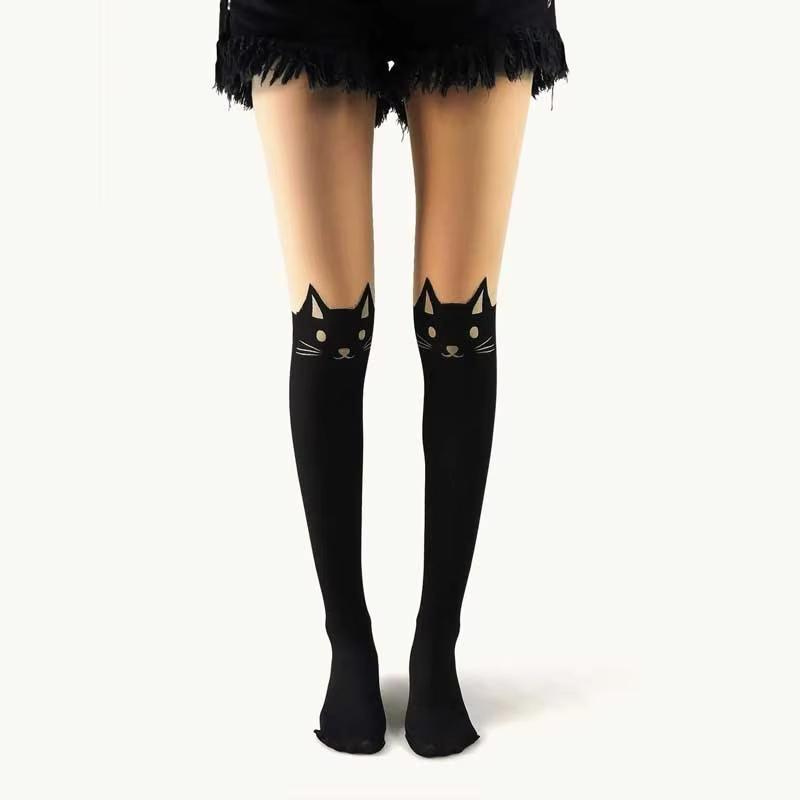 Women Tights Kawaii Lingerie Cute Cat Anime Stockings Women Pantyhose Harajuku Japan Fashion