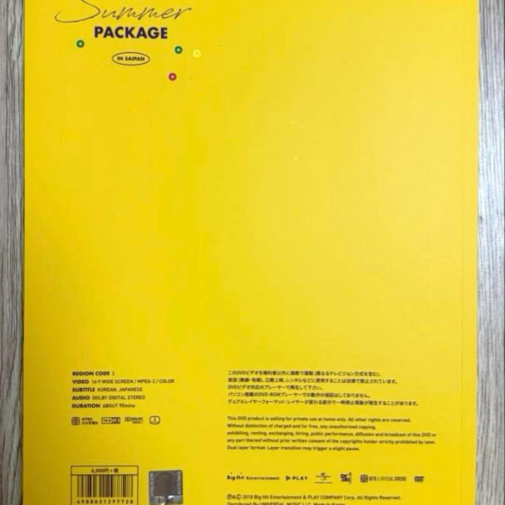 [USED] "2018 BTS Summer Pack VOL.4" Jungkook guidebook included
