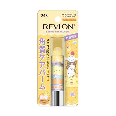 Revlon Kiss Sugar Scrub Sanrio Pompompurin 243 Sweet Yuzu Moisturizing Exfoliating Care Lip Lip Scrub POMPOMPURIN SANRIO 2.6g