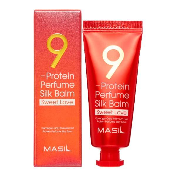

MASIL 9 PROTEIN PERFUME SILK BALM (SWEET LOVE) Несмываемый протеиновый бальзам для поврежденных волос с ароматом ириса 20мл