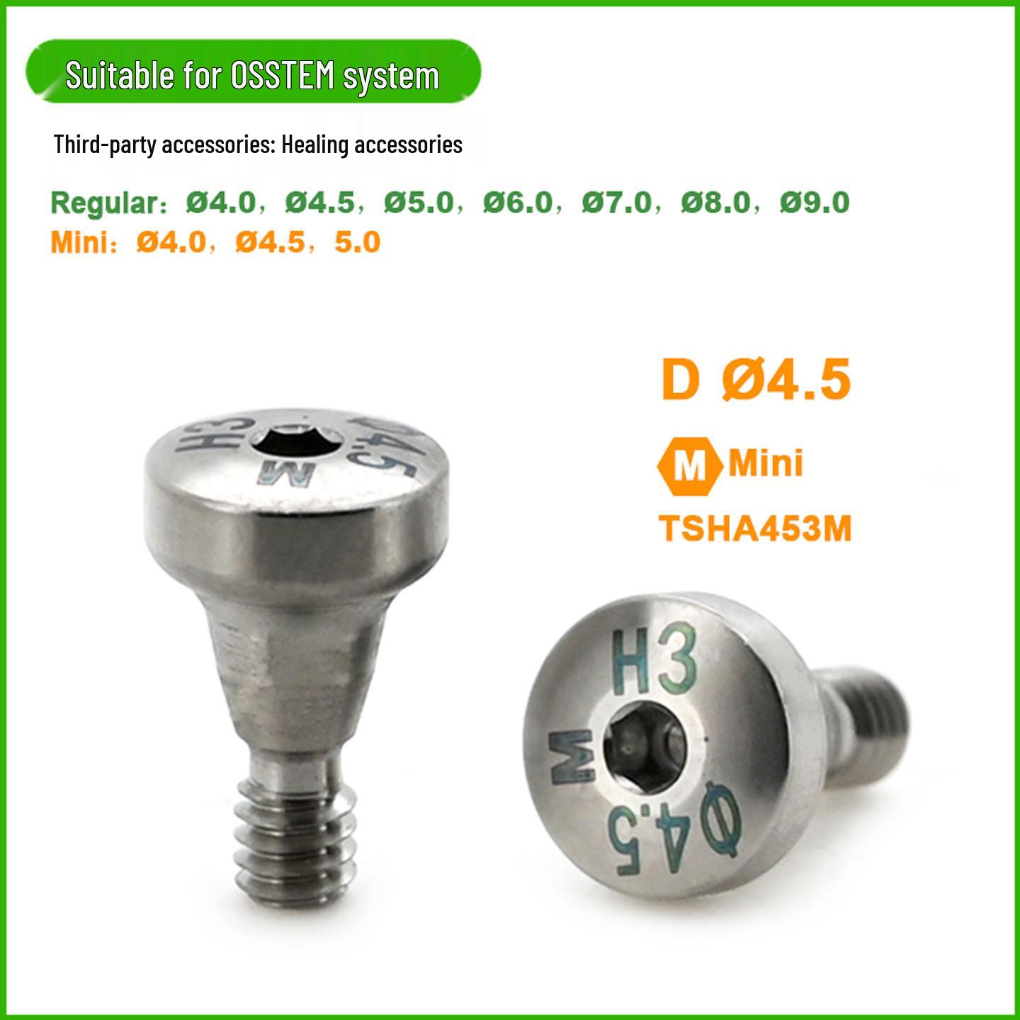 Compatible Healing Abutment & Implant Cap for OSSTEM Dental Systems