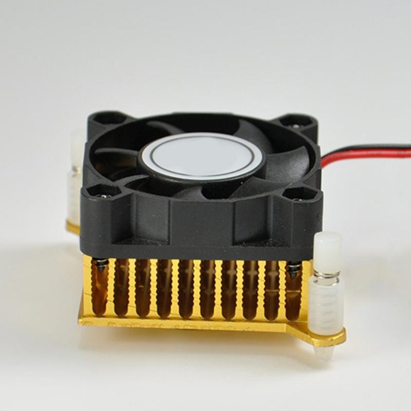 Gold Aluminium Heatsink DC5V 12V 40mm 40x40x10mm Fan for Efficient Northbridge Chipset Cooling Devices