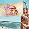 Cartoon A-Asamimichan Süßes Strandtuch Bunte Handtücher Mikrofaser Schnelltrocknend Sandfrei Strand Yoga Spa Fitnessstudio Pool