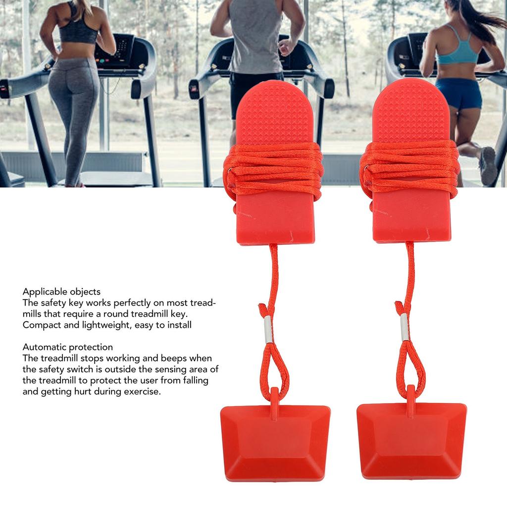 2Pcs Treadmill Magnetic Safety Switch Treadmill Universal Safety Key Treadmill Magnetic Lock Emergency Stop Accessories