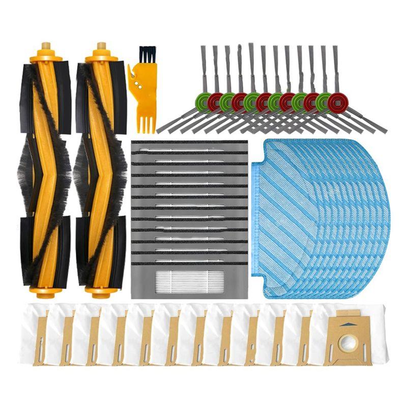 

ABWR-For Ecovacs DEBOT OZMO T8+ / T8 AIVI / T8 Max / N8 Plus / N8 Pro Main Side Brush Filter Mop Cloth Dust Bag Parts