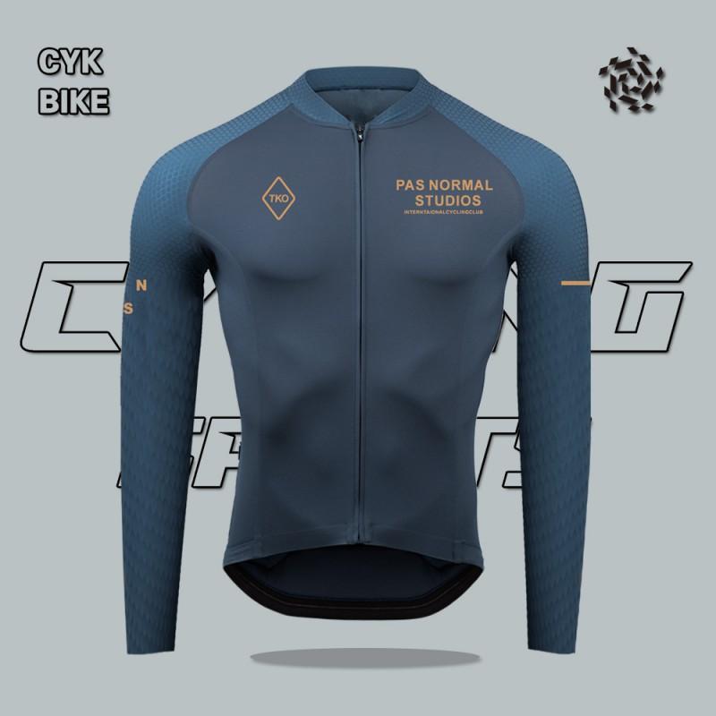PAS Long Sleeve Cycling Jerseys Milk Silk Quick Dry Breathable Road Bike Wear