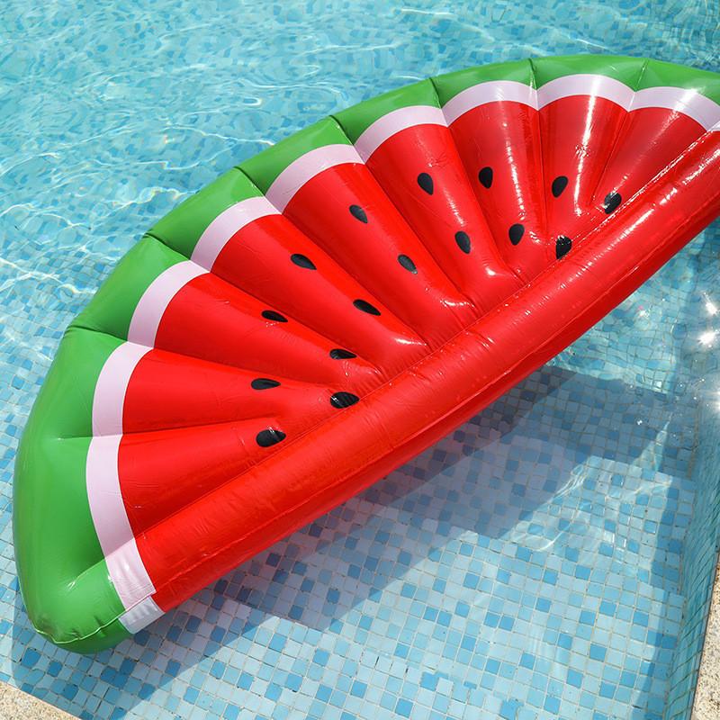 Adult Pvc Thickened Inflatable Watermelon Floating Drainage Chair Lounge