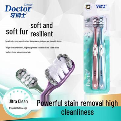 Dr. Escova de Dentes Espiral com Cerdas Macias