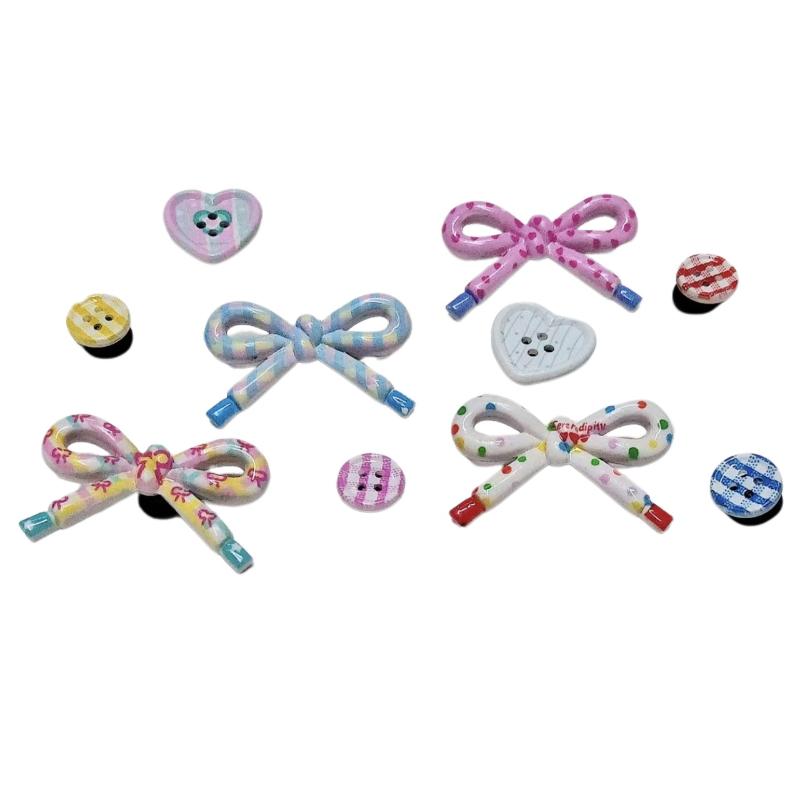 10Pcs Hole Shoes Decoration Ins Shoes Charms Removable Butterfly Shoe Accessories For Girls Summer Shoes Diy Gift
