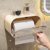 MENGTING Punch-Free Wall-Mounted Bathroom Tissue Box