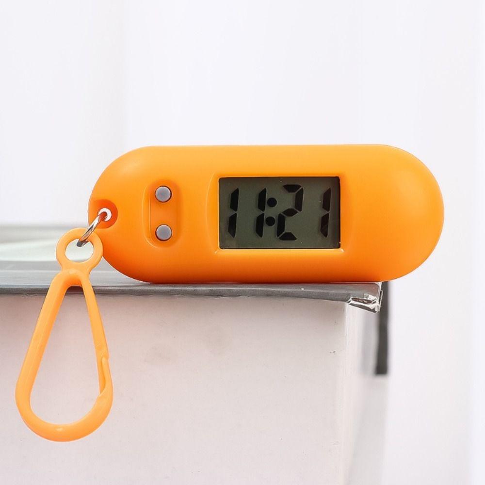 Mini Elektronische Uhr Digitale Elektronische Ovale Uhr Anhänger Schlüsselanhänger Zeitanzeige Uhr Arbeit Studium