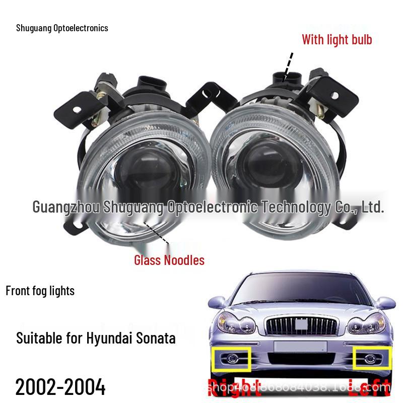 Compatible Front Fog Lights for 2002-2004 Hyundai Sonata
