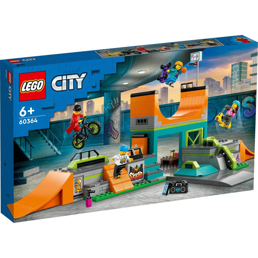 LEGO City Skate Park 60364, a Toy Block Gift for City Building, for Boys and Girls Ages 6 and Up