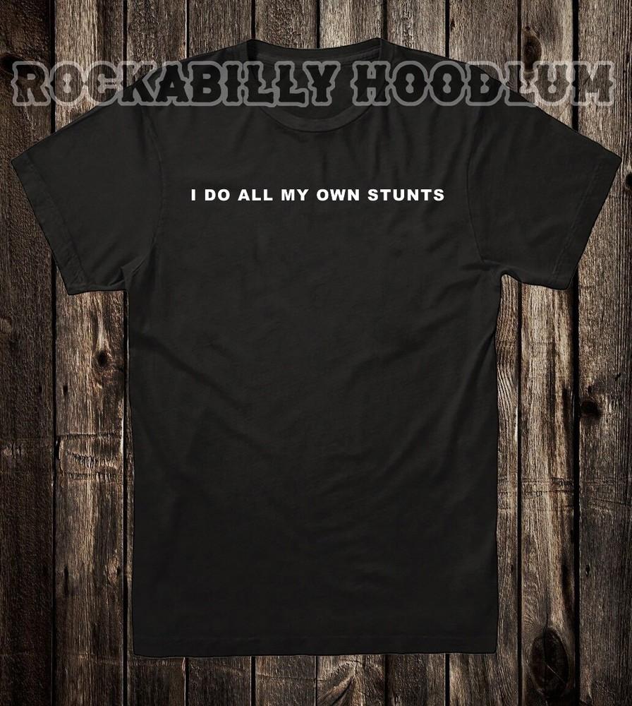 Новая футболка с принтом Байкер Чоппер Мотоцикл 100% Хлопок Я Делаю Свои Трюки Унисекс Футболка XL