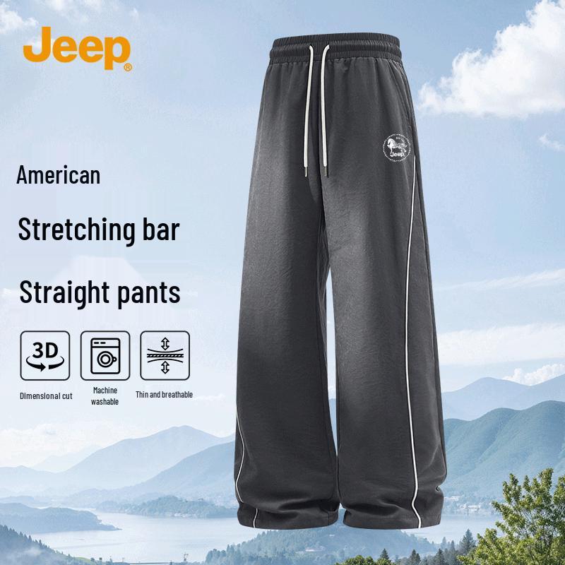Jeep Men s Summer Quick-Dry Straight-Leg Casual Sport Pants L