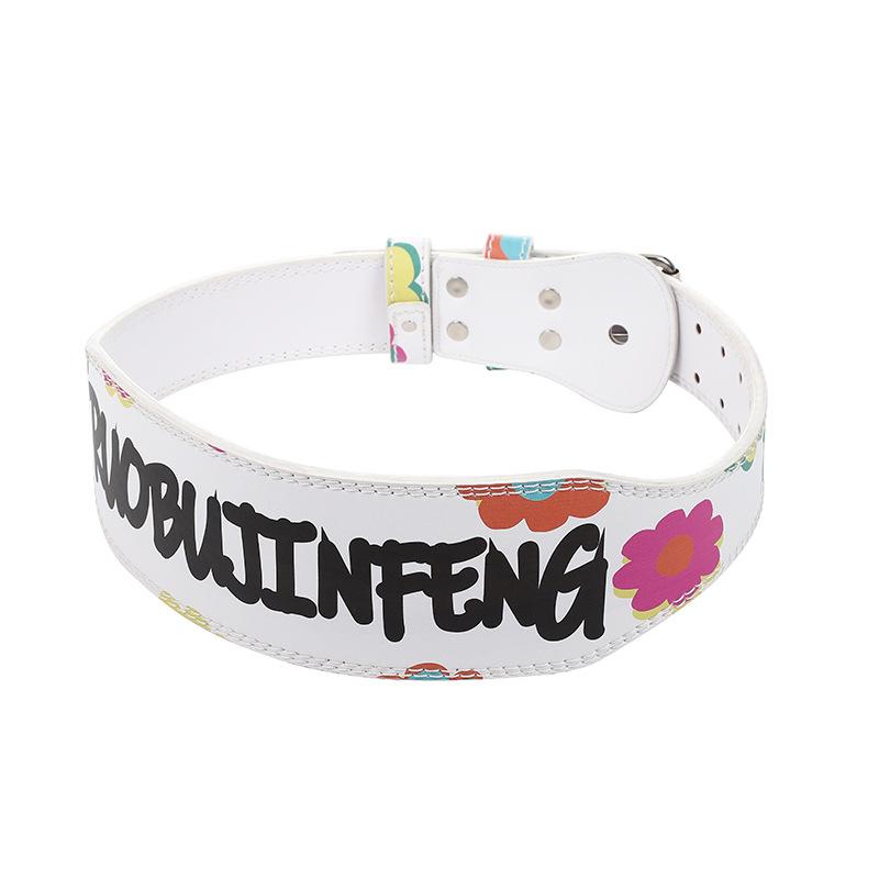 

Пояс из коровьей кожи для девочек «сделай сам» + тренажерный зал, фитнес-упражнения, жесткий защитный пояс для взрослых XL 90cm-110cm белый