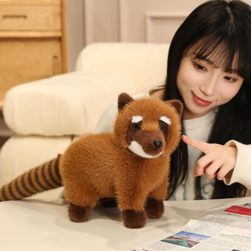 50cm Realistisches Niedliches Waschbär Kuscheltier Puppe Simulation Waschbär Spielzeug Hohe Qualität Liebevolle Handgemachte Puppen Zoo Tier Geschenke