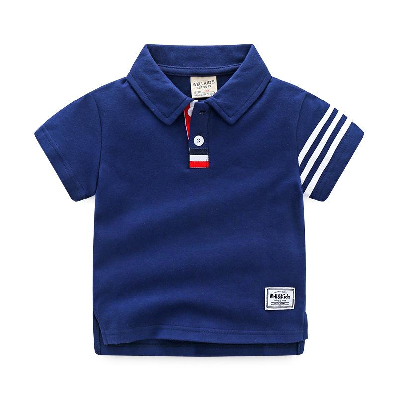 Boys Polo Shirt Short Sleeve Sports Casual Collared T Shirt Lightweight Summer Top for Toddler and Kids