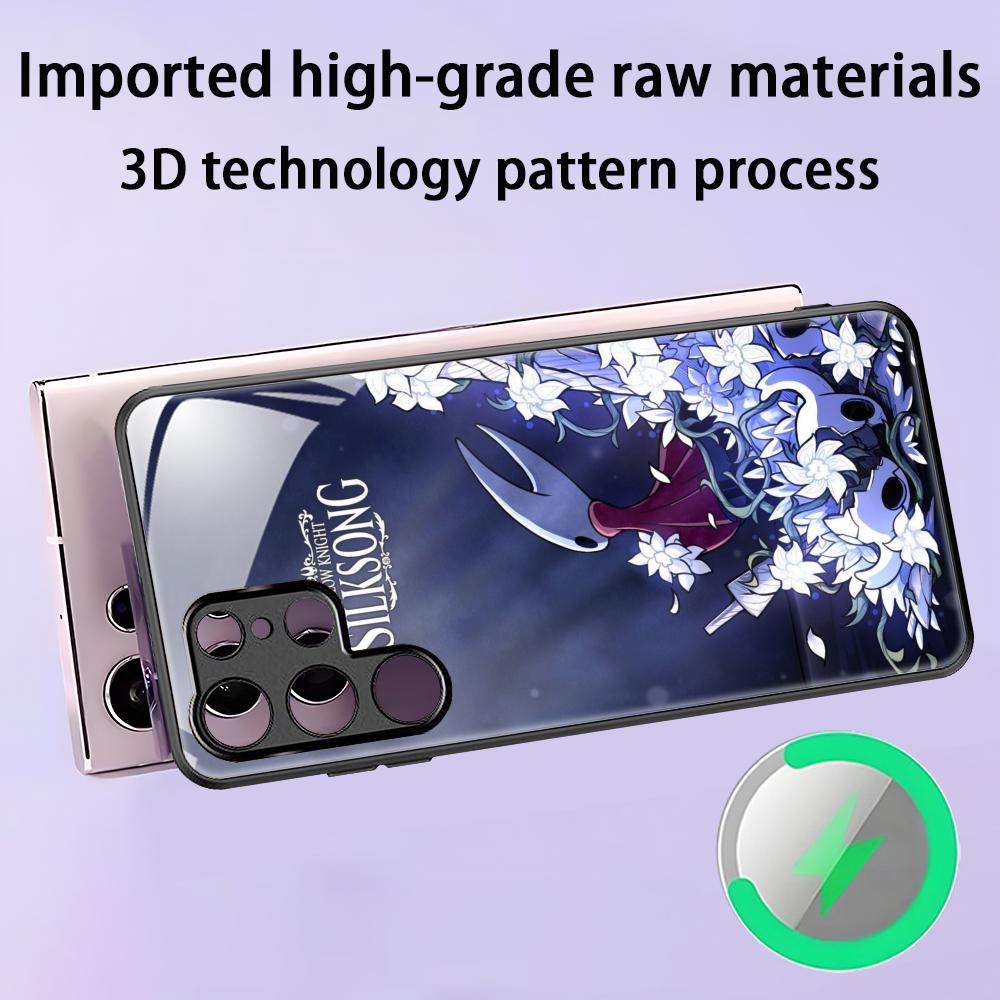 HOT GAME Hollow Knight Silksong Phone Case For Samsung S25 S24 S23 S22 S21 S20 Plus Ultra Note20 Glass Magnetic Case