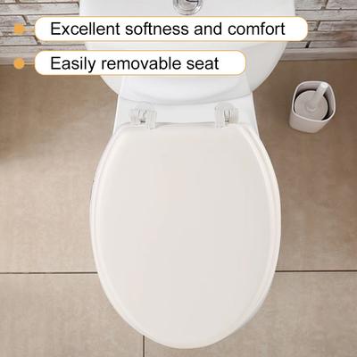 Comfortable Toilet Seat Cover Seats Round Soft Close Toilet Seat Quick-Release Slow Close Toilet Seat Cover Bathroom Accessories