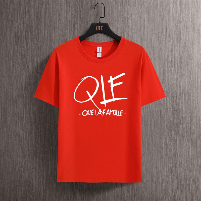 Man Cotton T Shirt Personnalise Chanteur Qlf Que La Famille Chanson Musique N007 Printed T-shirt Woman Vintage Shirts