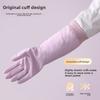 Waterproof Fleece Gloves Durable Dishwashing Gloves Long Cuff Kitchen Gloves  Household
