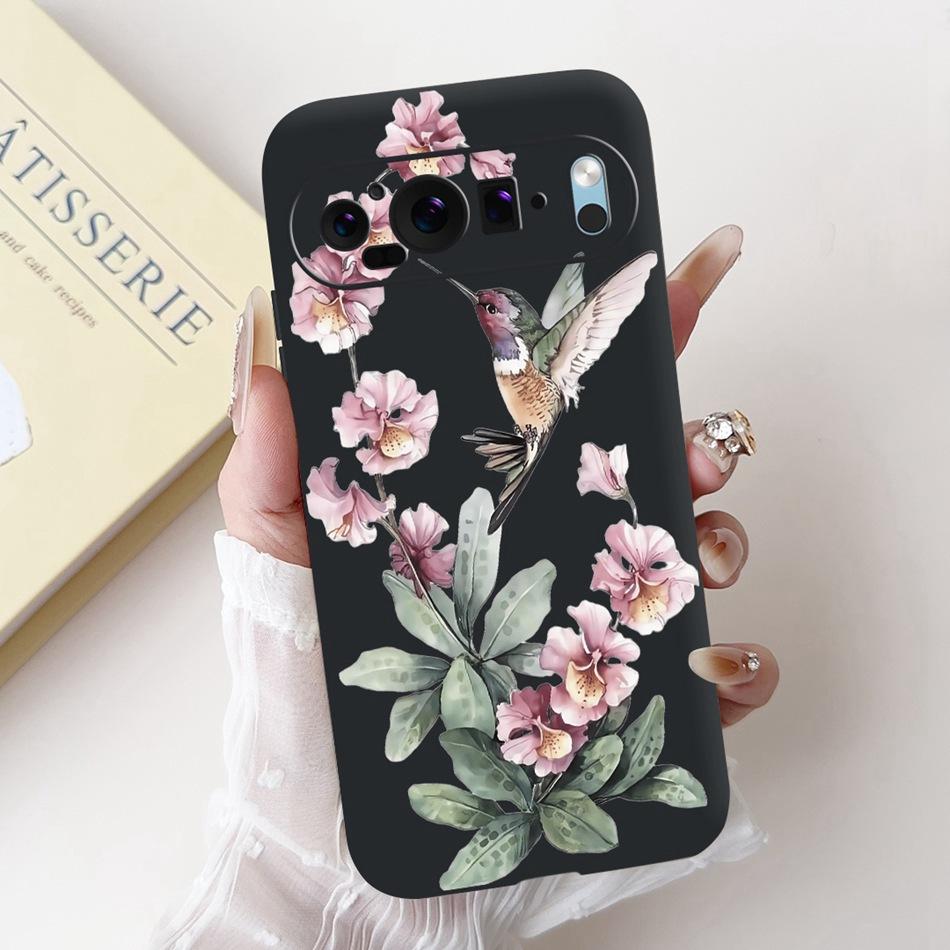 For Google Pixel 9 Pro 9A Pixel9 New Fashion Dusk Beach Painting Phone Case For Google Pixel9A 9 9Pro Black Silicone Soft Case
