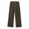 Men's Solid Color Vibe Classic Wide-leg Straight Cotton Casual Washed Jeans