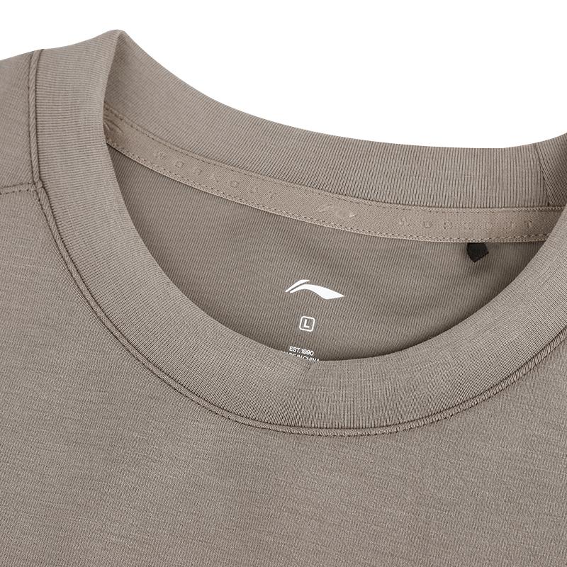 Li Ning Sports Sweatshirt Loose Long Sleeve Youth Crew Neck Pullover Women Tops AWDV508-4