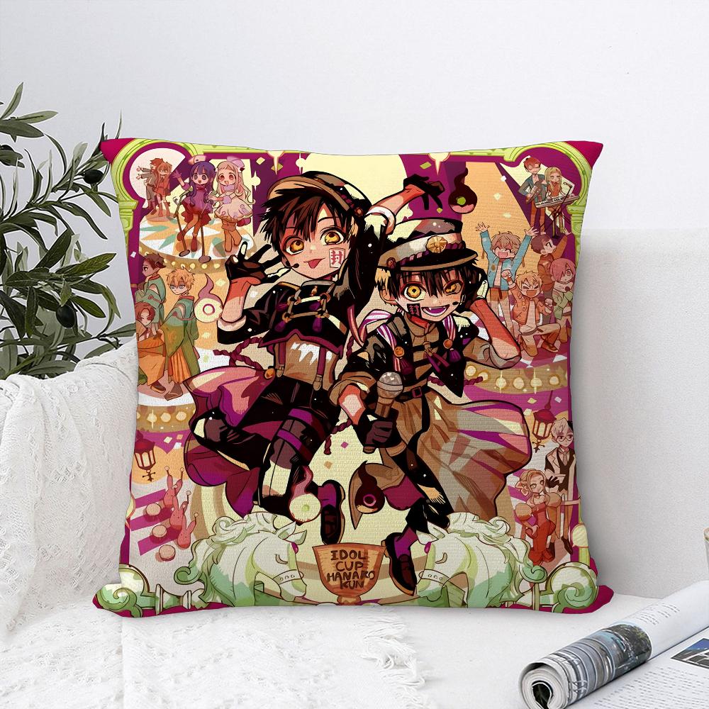 Jibaku Shounen Hanako Kun Pillow Case Plush Fabric Soft  Pillowcase Double Sided Print  Sofa Cushion Cover Throw Pillow Cover