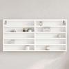 VidaXL Display Cabinet White 100x8.5x50 Cm Engineered Wood, Wall Cabinet, Wall Storage Cabinet, Cabinet 847947
