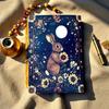 Bunny Rabbit Leather Grimoire Journal: Handmade Deckle Edge Notebook