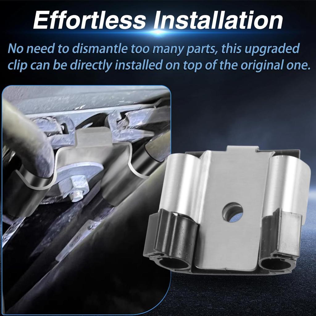 Upgraded Stainless Steel Parking Brake Cable Clip Retainer with Rubber Tubes Compatible with BMW 1 Series F20/F21, 2 Series F22/F23, 3 Series