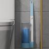 Disposable Toilet Brush Cleaner With Long Handle Bathroom Cleaning Sponge Brush With Replaceable Brush Head Toilet Accessories
