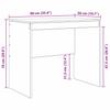 Concrete Grey Desk 90 x 50 x 76 cm