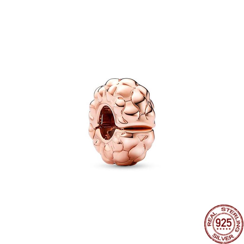 

Ювелирные изделия «сделай сам» S925, стерлинговое серебро, золотое кольцо с сердечками, полированные перья, клипсы с шипами, подвесные бусины, подходят для оригинального браслета