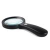 12 LED Handheld Magnifying Glass with Light for Seniors, Students, and Repair - 90mm HD for Reading Books and Newspapers