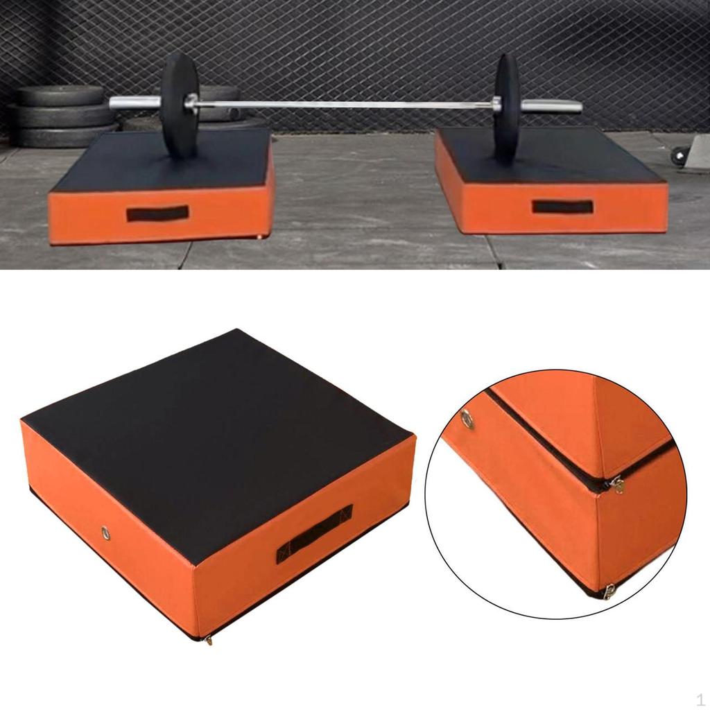 Weightlifting Barbell Deadlift Mat Shockproof Compact Floor Protection Silence Drop Pad for