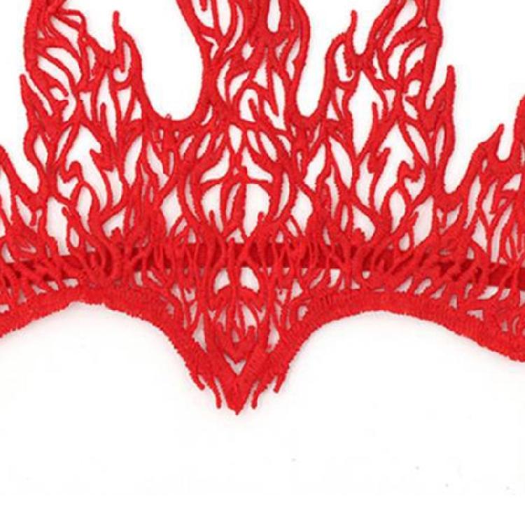 Carnivals Adult Teens Halloween Hairband Cosplay Lace Flame Shape Hair Decors