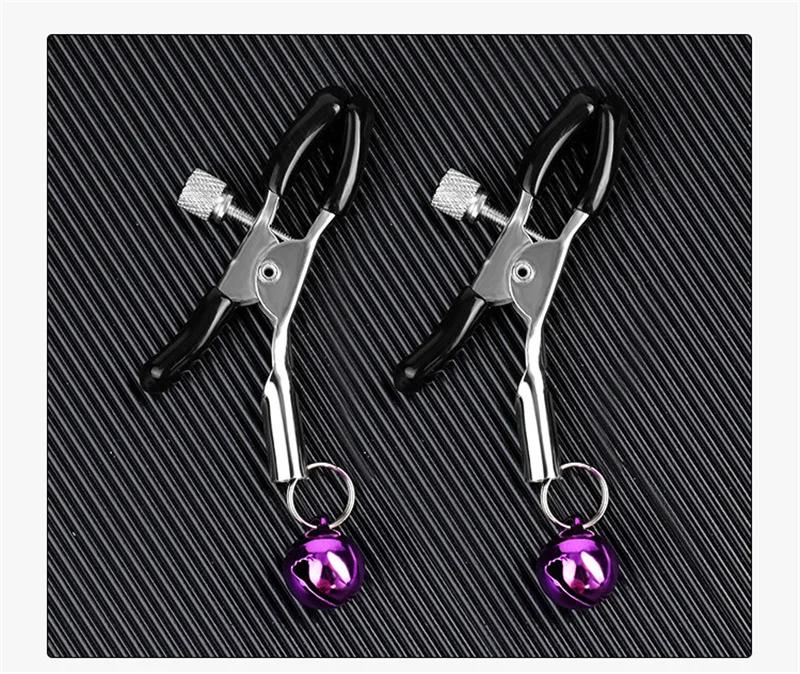 Metall Nippelklemmer Bryst Klitoris Labia Klemmer Bondage Slave Restriksjoner Voksenspill Sexleketøy For Kvinner Menn Par Flørting