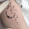 Small Fresh Moon Tattoo Sticker Waterproof And Long-Lasting Advanced Sense Niche Simple Tattoo Sticker Arm