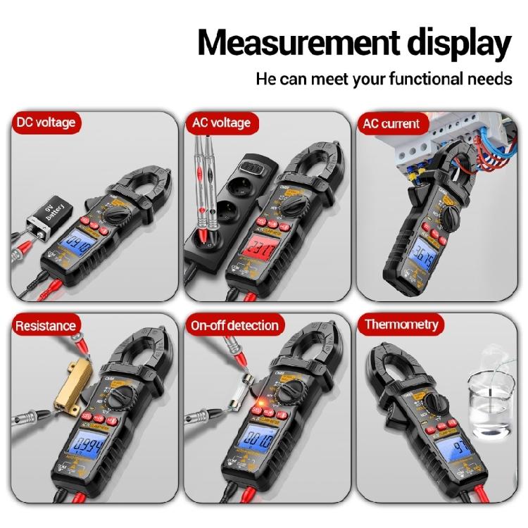 Precisions Digital Clamp Meter with User Friendly Design & Backlit Display Upgrades for Diverse Electrical Testing Needs