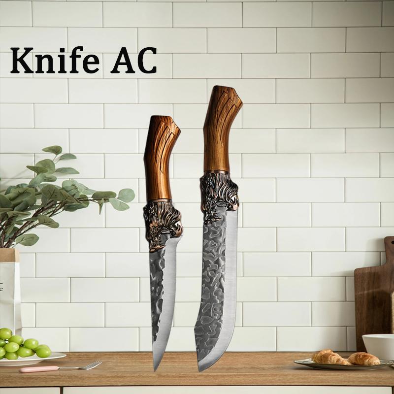 Handmade Forged Kitchen Knife Meat Cutting Knives Boning Knife Multifunctional Kitchen Knives Forge Knives Slicing Knife