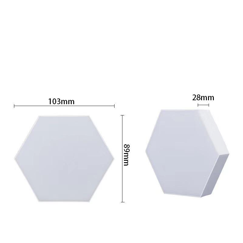Hexagonal Smart Atmosphere Lamp: Bedside, Wall, E-Sports, Sound-Reactive, Colorful Honeycomb Rhythm Lighting.