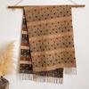 Splicing Polka Dots Autumn And Winter Jacquard Imitation Cashmere Extended Scarf Women'S Thermal Air Conditioner Shawl Thickened Scarf