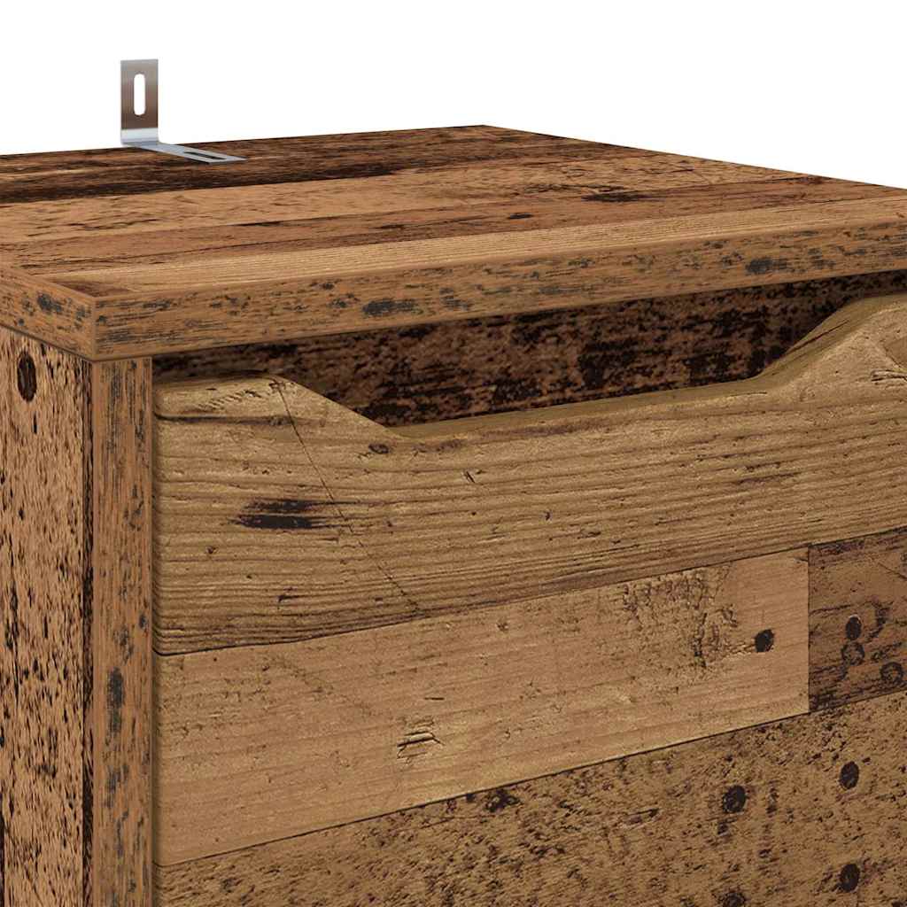 Bathroom Cabinet Reclaimed Wood Look 30.5 x 30 x 101 cm Engineered Wood