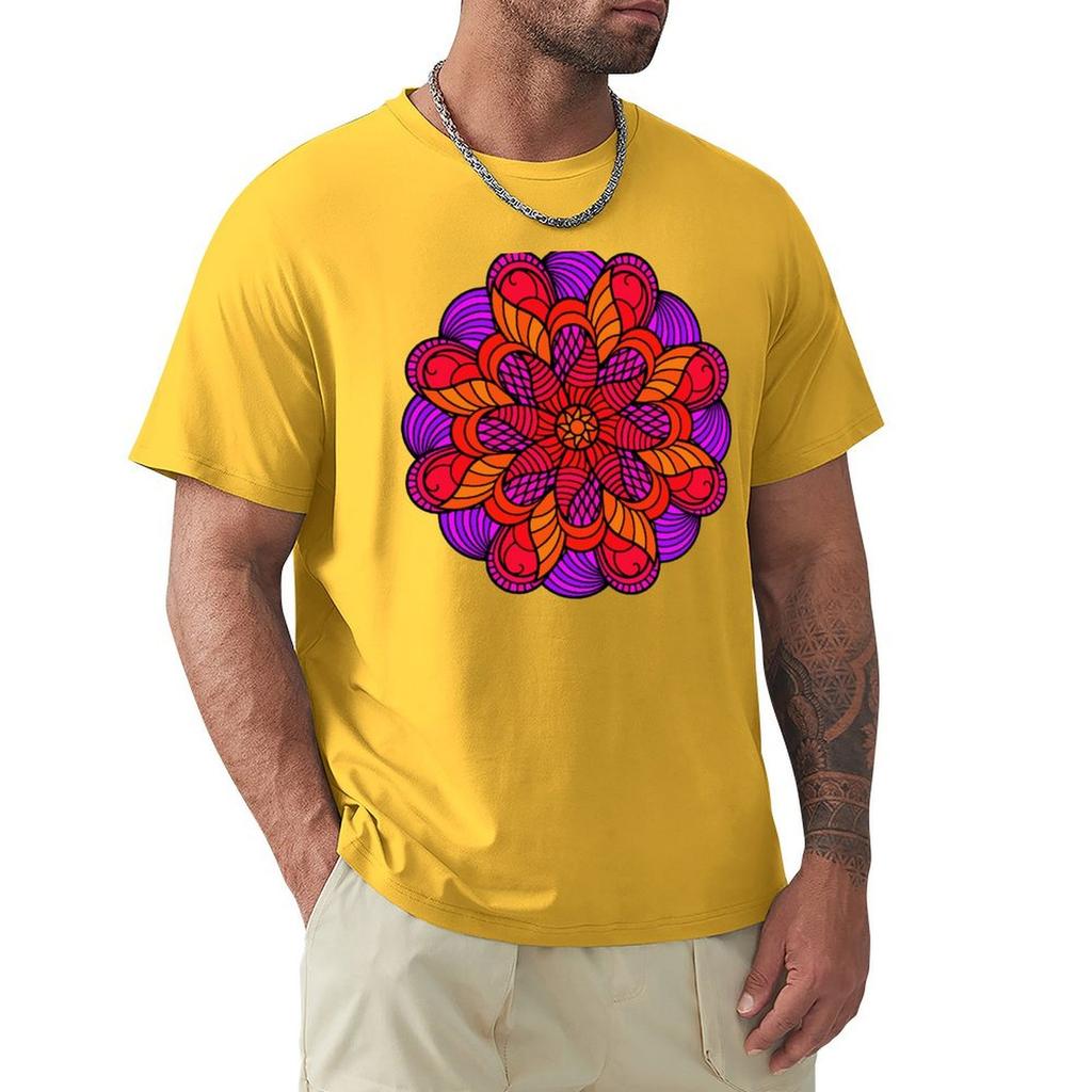 Mandala 16 T-Shirt Graphic Tee Shirt Sports Fans Anime Stuff Mens T Shirt