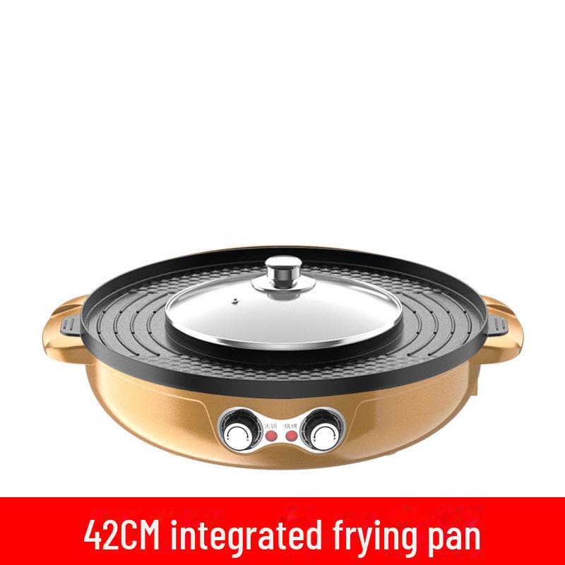 Smokeless Non-Stick Electric Grill & Shabu-Shabu Multi-Function Hot Pot