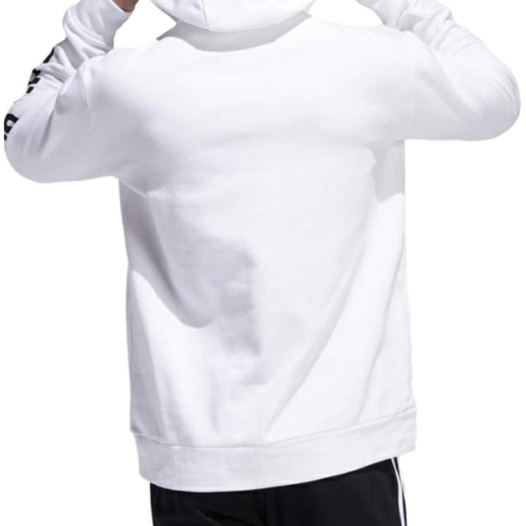 Adidas Casual Fleece Hoodie Sweatshirt Men Tops White FL4833