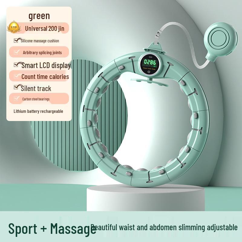 Weighted Hula Hoop for Slim Waist & Fat Burning - Adult Fitness Equipment